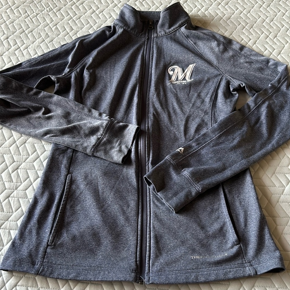 Milwaukee Brewers zip up base layer